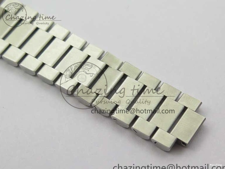 MiroTime 0309 SmoothTexture Day-Date 36mm 128239 SS Crystal BP Best Edition Black MOP Crystal Marker Dial on SS President Bracelet A 2681